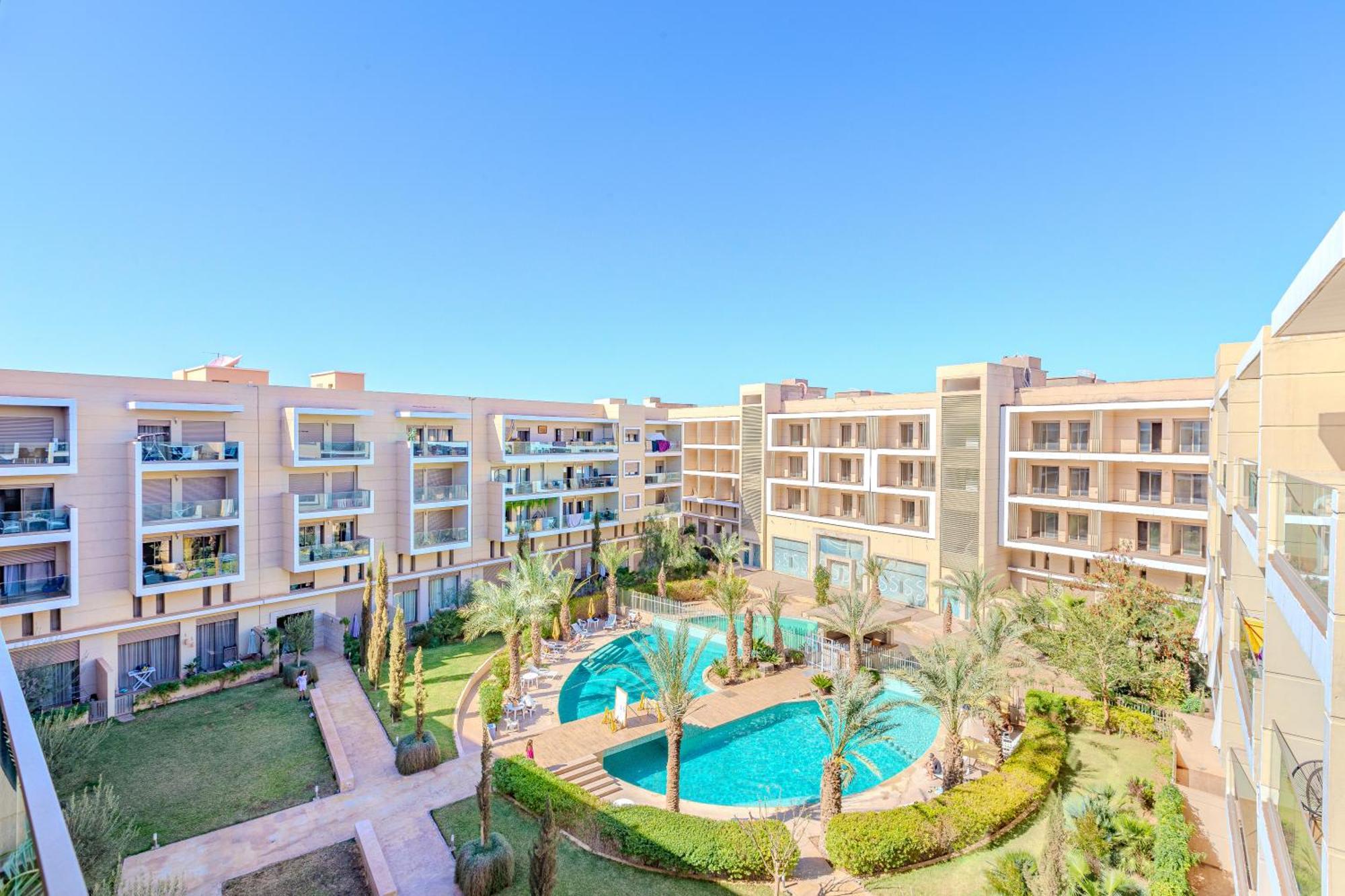 Royal Deluxe Gold - Marrakech, Luxe Pool View Leilighet Marrakesh Eksteriør bilde
