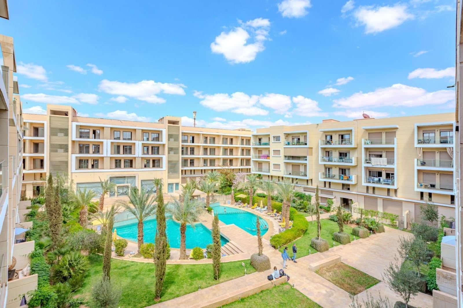 Royal Deluxe Gold - Marrakech, Luxe Pool View Leilighet Marrakesh Eksteriør bilde